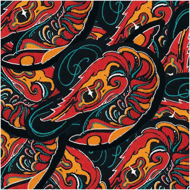 Custom woven patch example 6