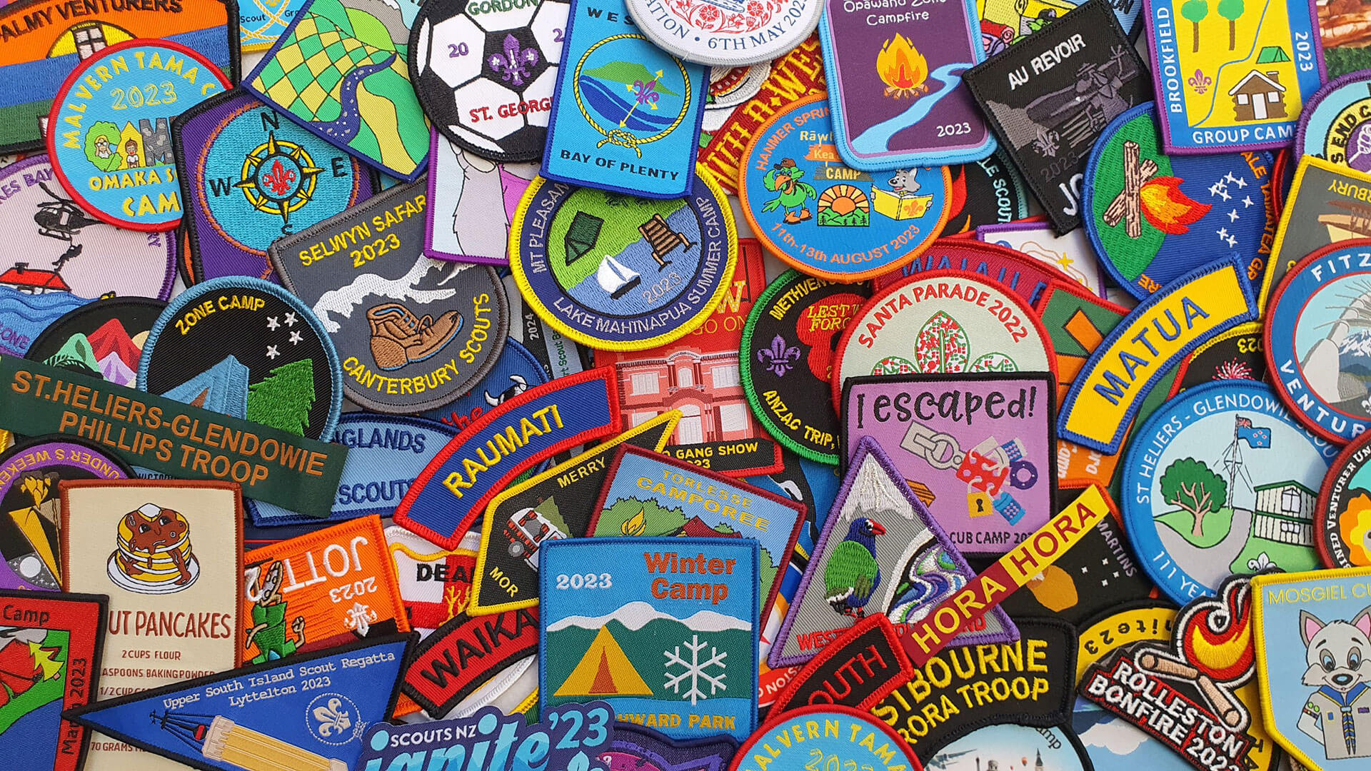 Custom embroidery patches for hats and jackets